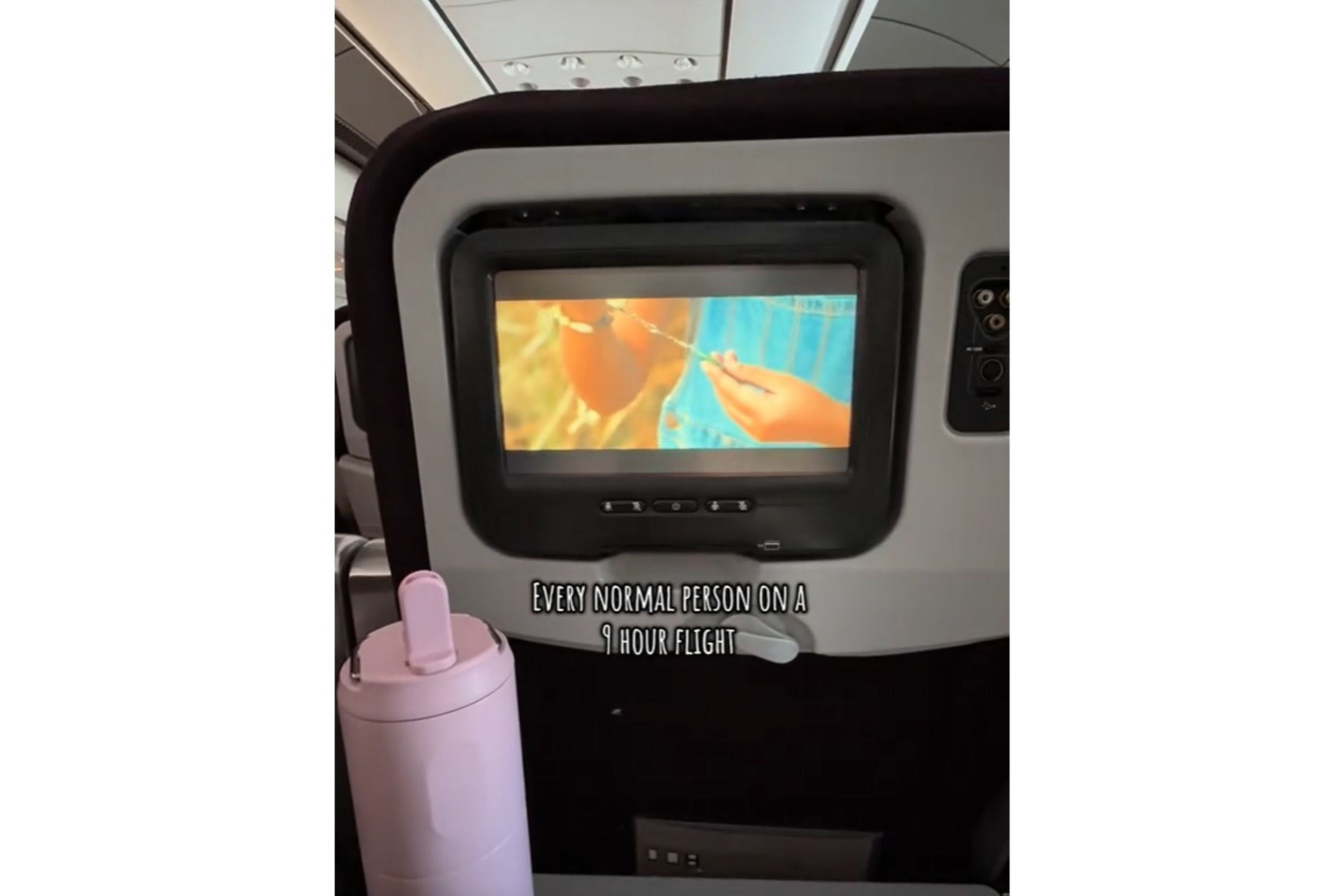 Woman Can’t Cope With How Husband Entertains Himself on 9-Hour Flight