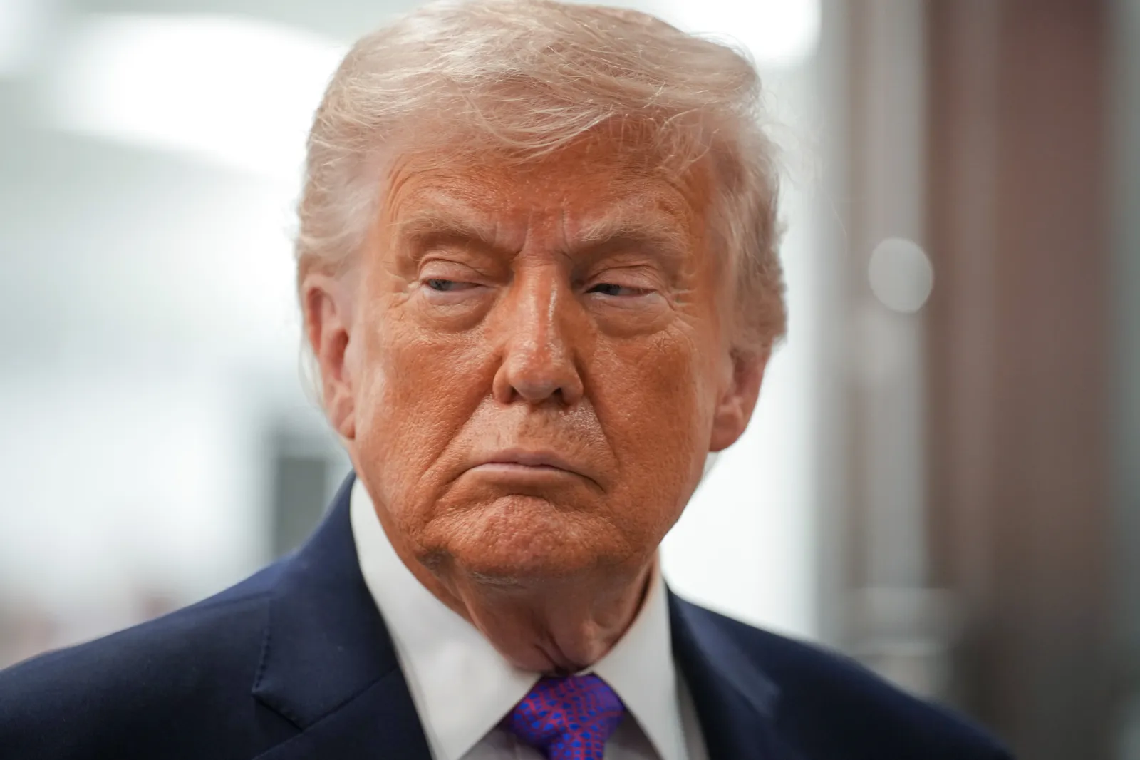 Donald Trump attends a tour of a Thermo Fisher Scientific facility on March 11, 2026 in Reading, Ohio