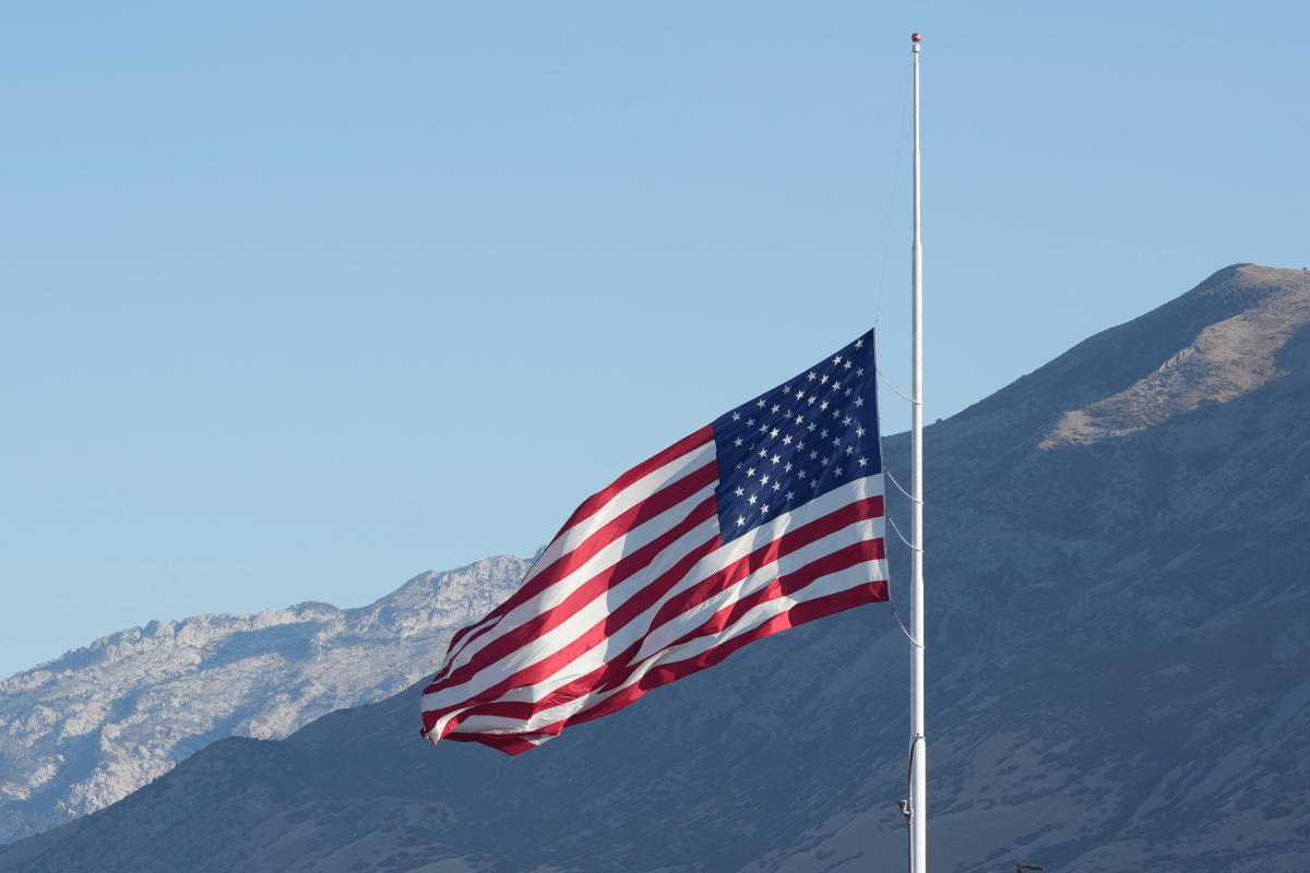 Flags ordered to fly at half‑staff in six states today, this weekend
