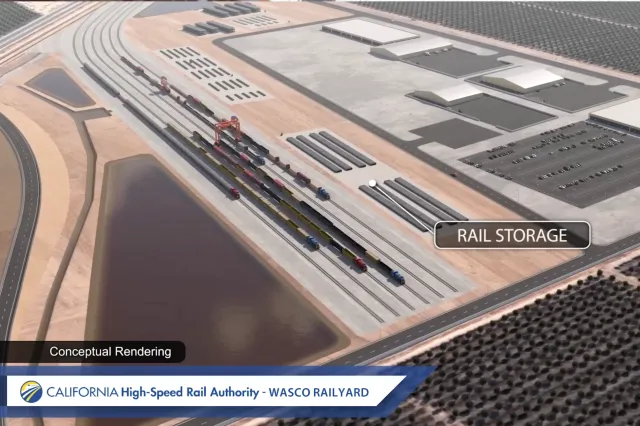 Conceptual rendering of the Wasco railyard