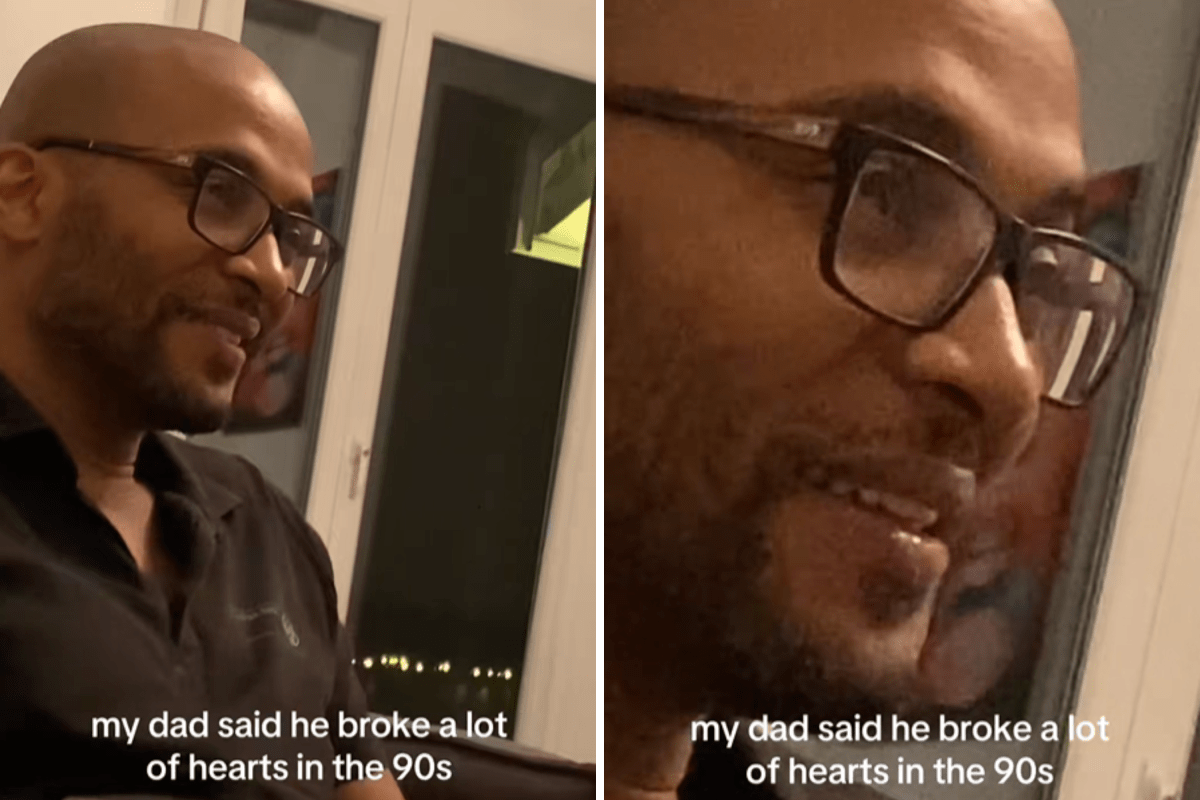 Dad tells daughter he used to break hearts in the 90s, then sees old photos