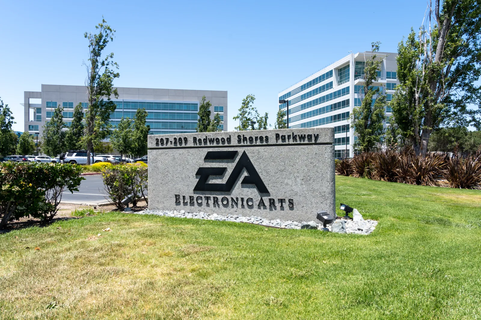 Undated file picture of Electronic Arts headquarters in Redwood City, California.