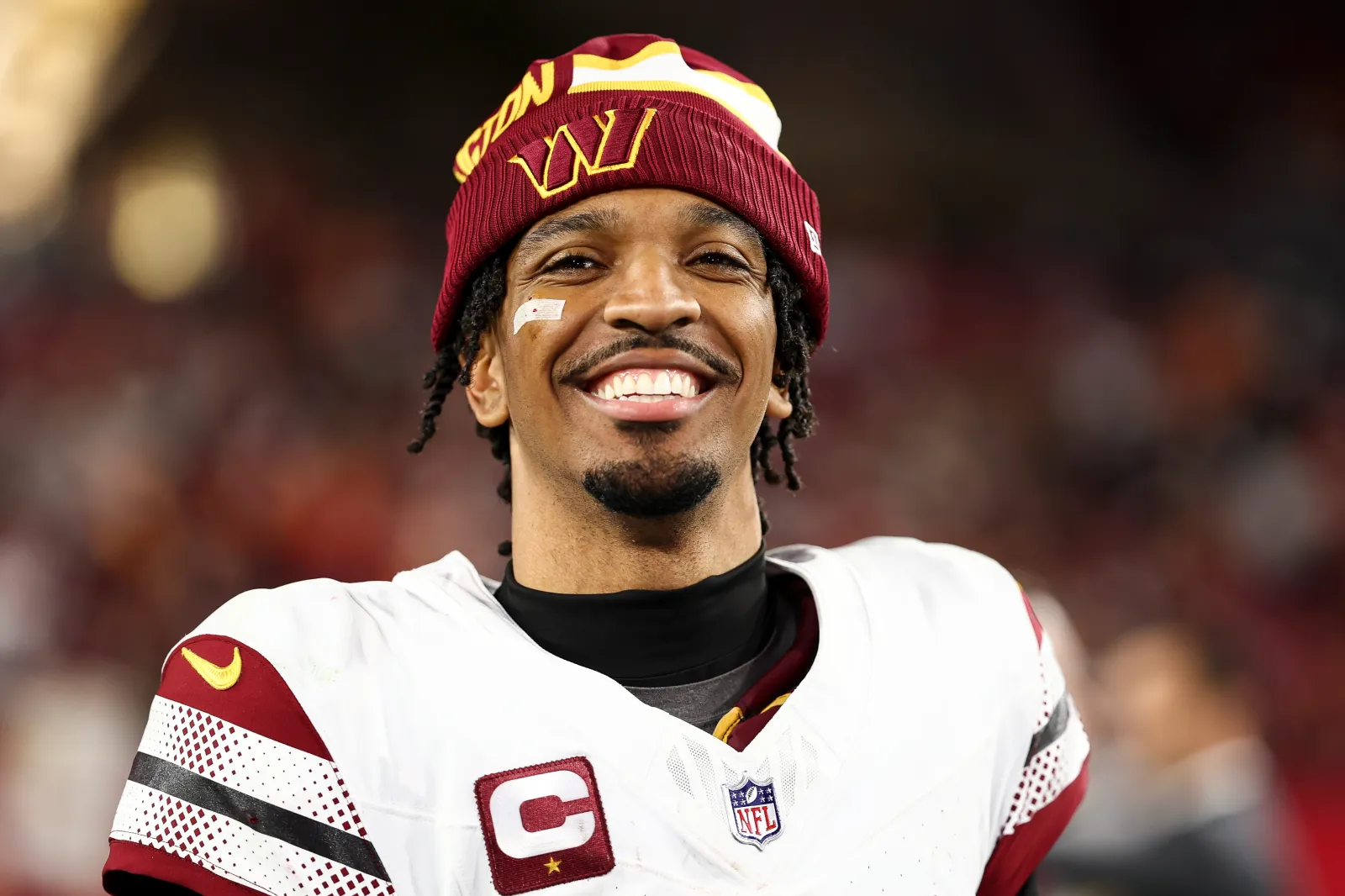 Jayden Daniels #5 of the Washington Commanders