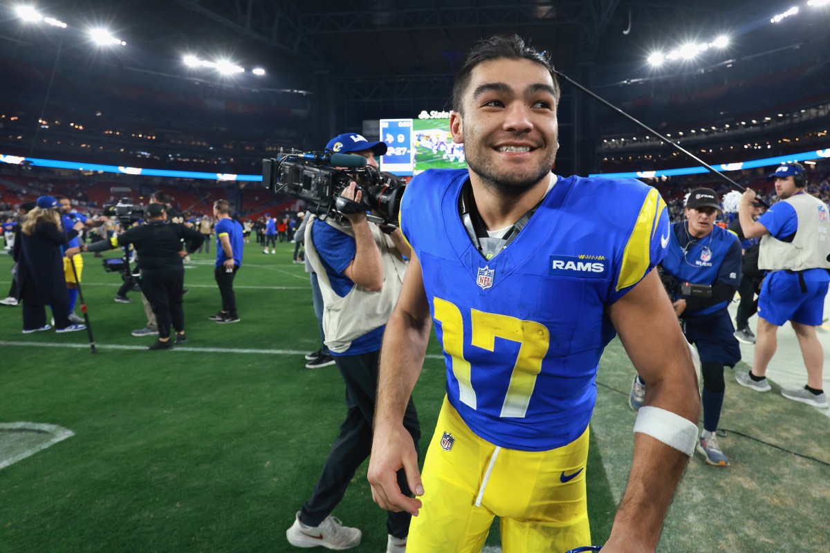Puka Nacua breaks silence on laughing at Sam Darnold during Super Bowl