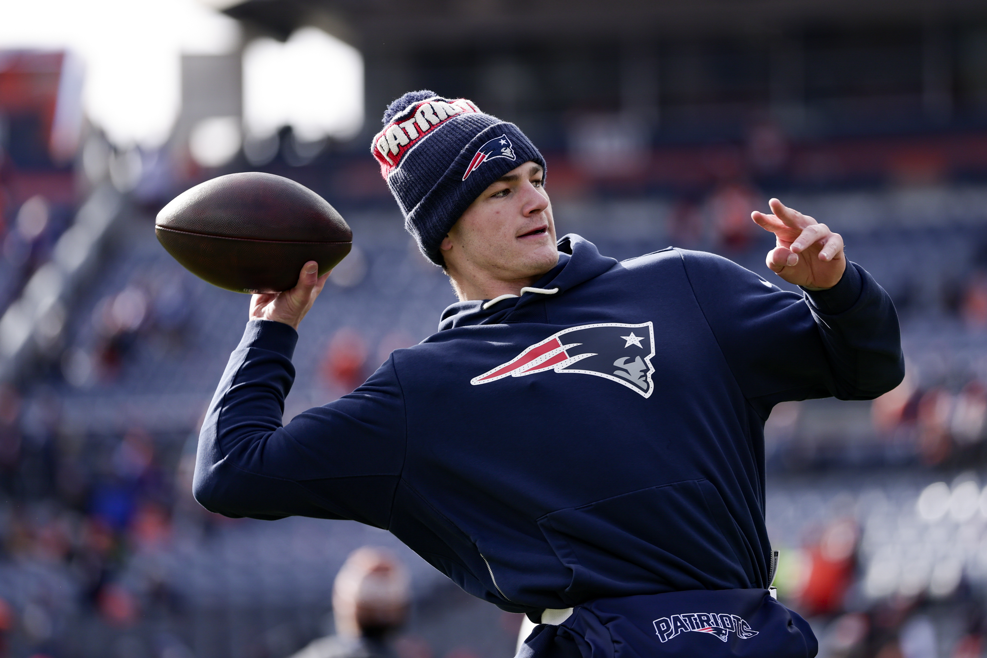 Patriots QB Drake Maye Is Bald Now, But For a Good Reason