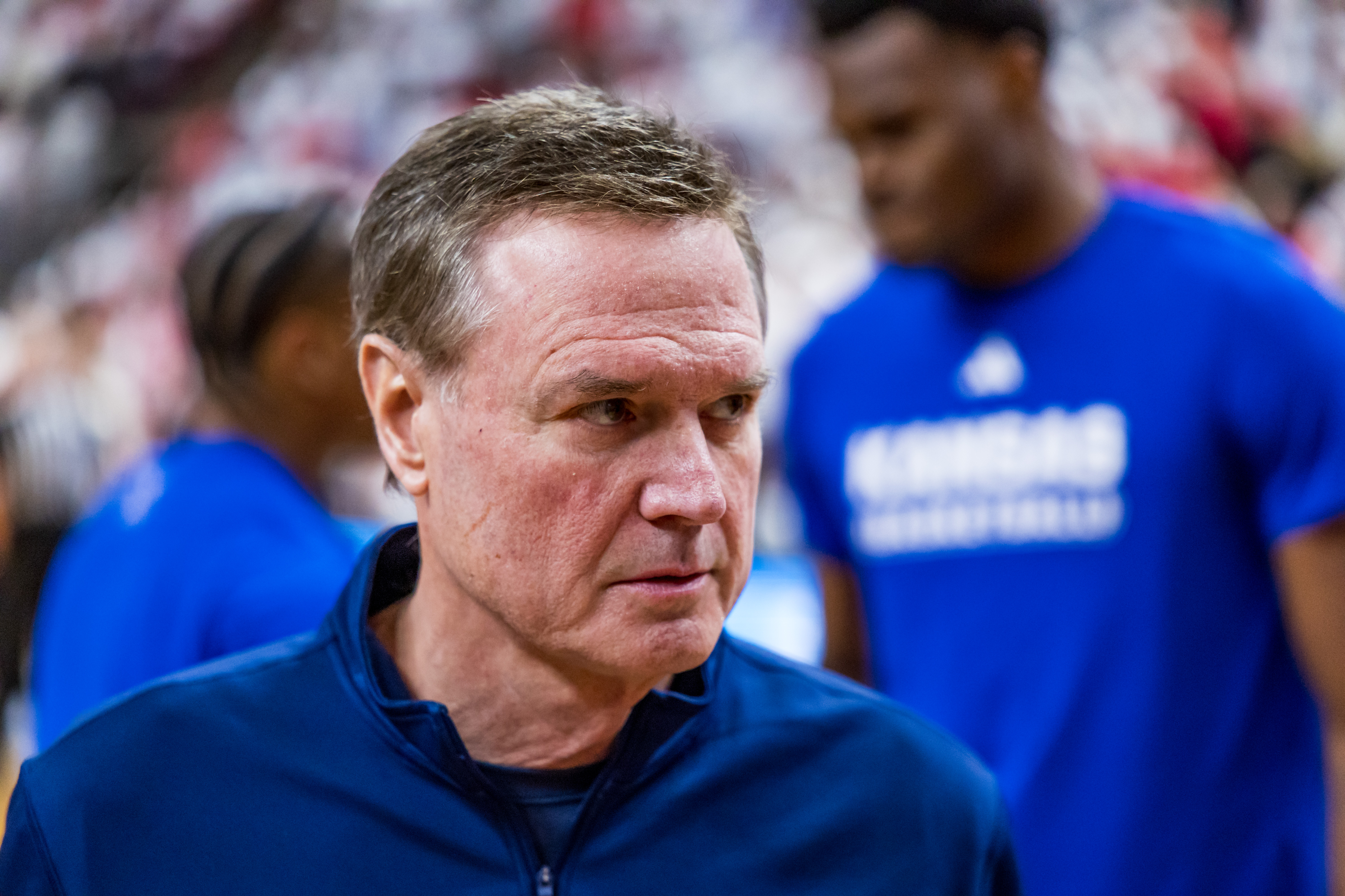 Bill Self Reacts to Big 12’s Surprise Decision on LED Court Before Semifinals