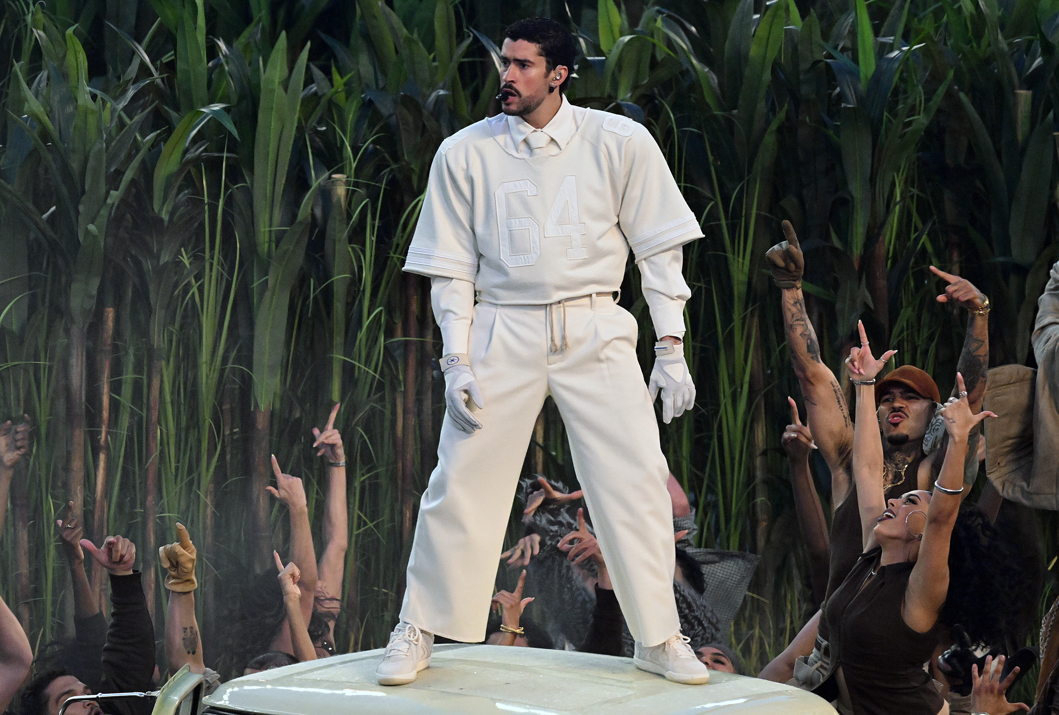 Bad Bunny's Reaction to Shohei Ohtani's Near Miss Goes Viral