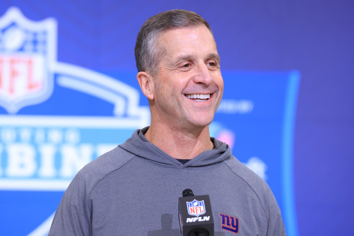 Giants HC John Harbaugh already zeroing in on No. 5 pick?