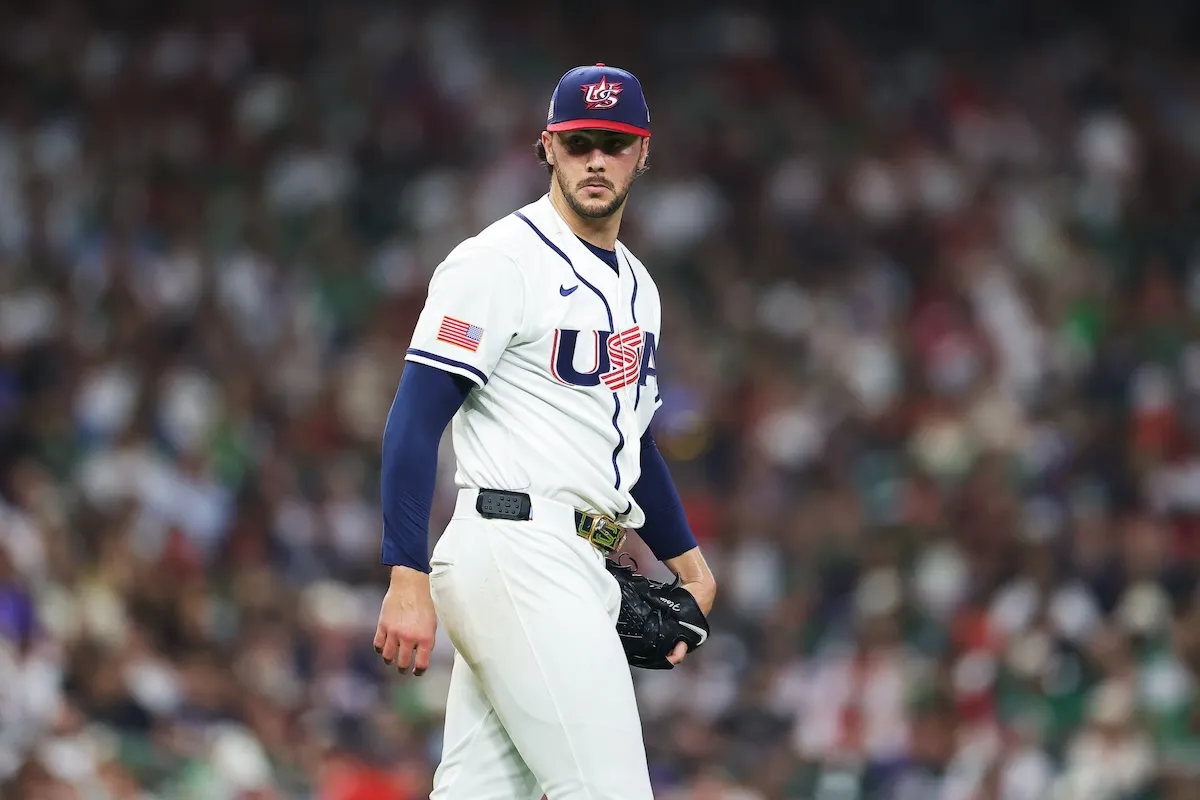 Team USA pitcher Paul Skenes at 2026 WBC