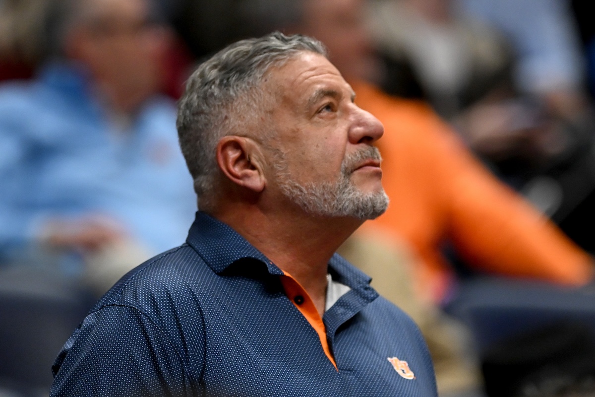 Bruce Pearl reacts after Auburn doesn't make NCAA Tournament