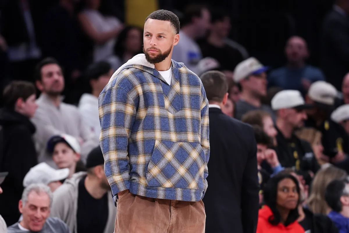 Golden State Warriors star Steph Curry in New York City for NBA game