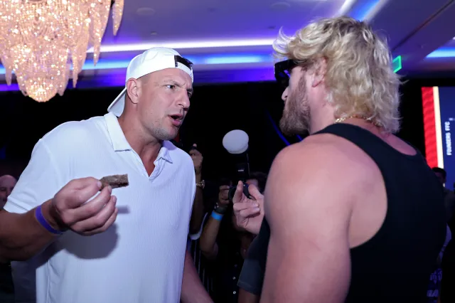 Former New England Patriots TE Rob Gronkowski and social media influencer Logan Paul