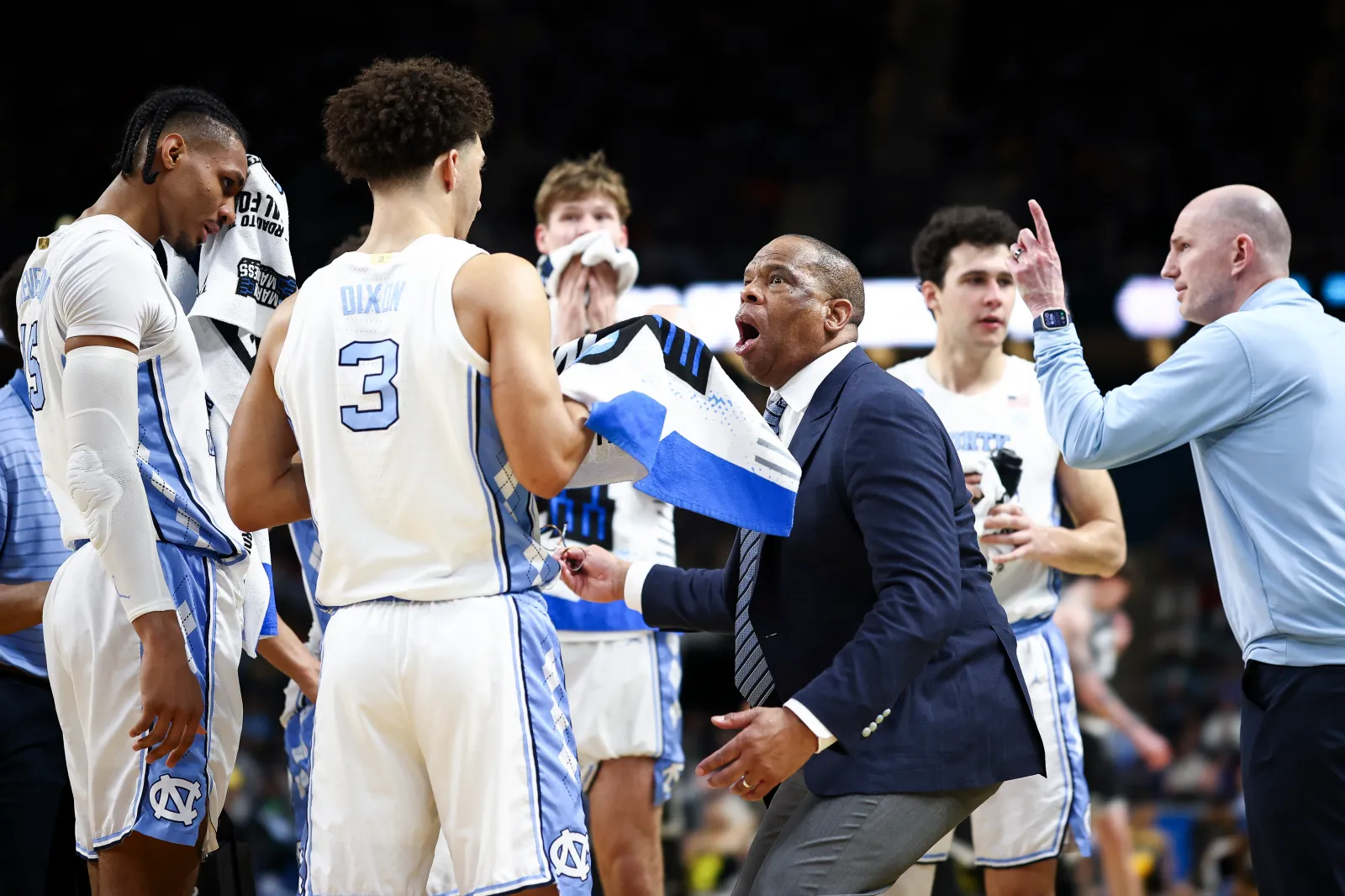 Recently fired North Carolina head coach Hubert Davis