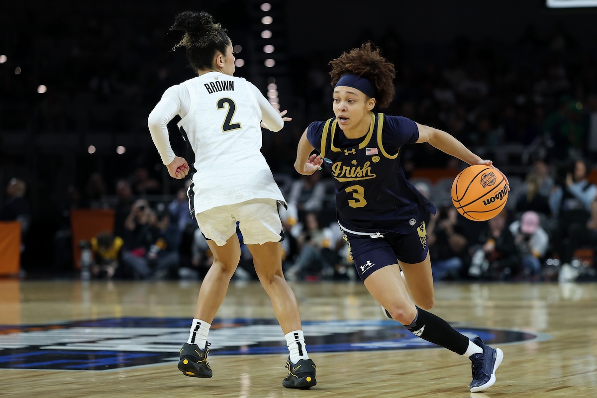 Notre Dame's Hannah Hidalgo joins Caitlin Clark in March Madness history
