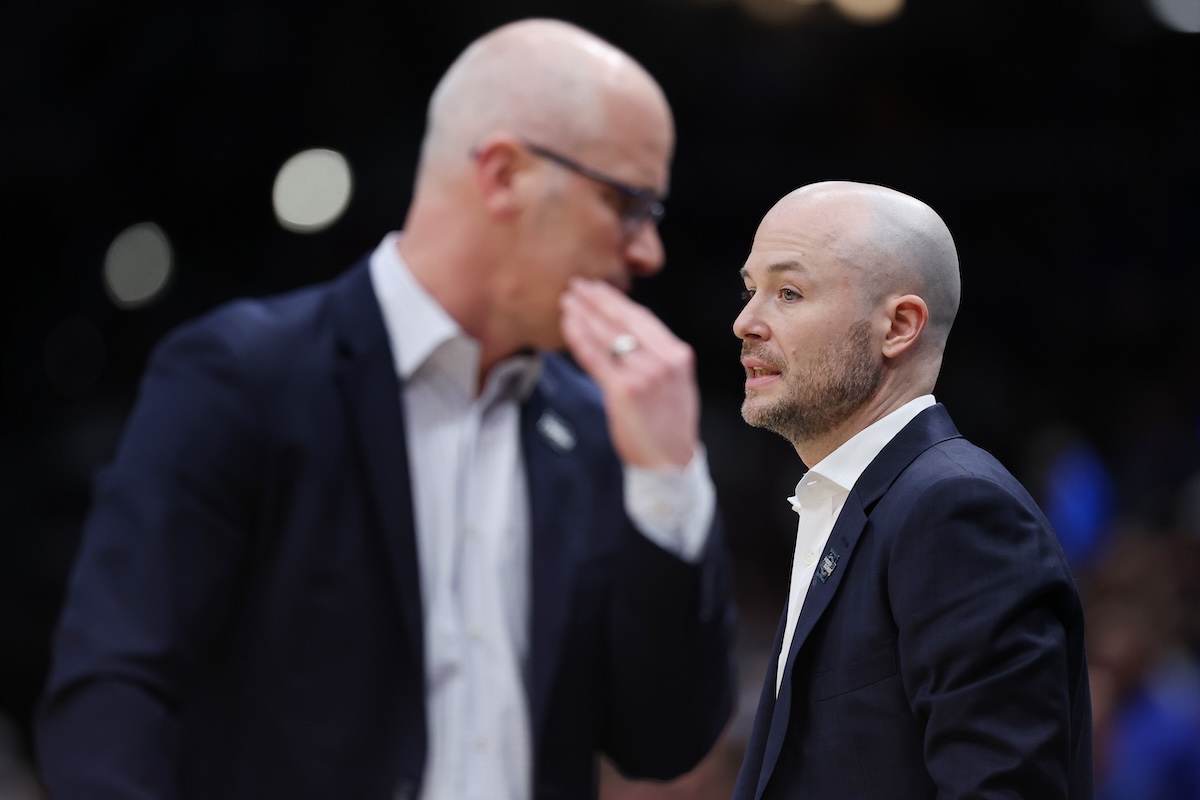 Luke Murray delivers heartfelt message on UConn's Dan Hurley at BC intro