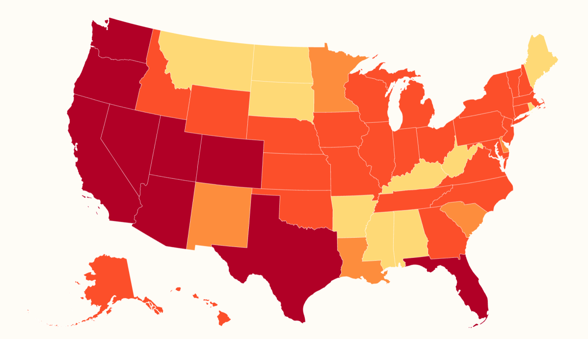 Map reveals states with worst rental home crisis