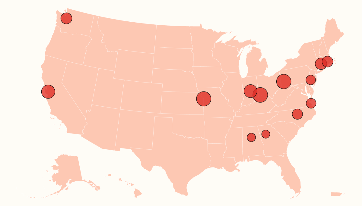 Map Reveals Cities With Largest Surges in Home Listing Prices