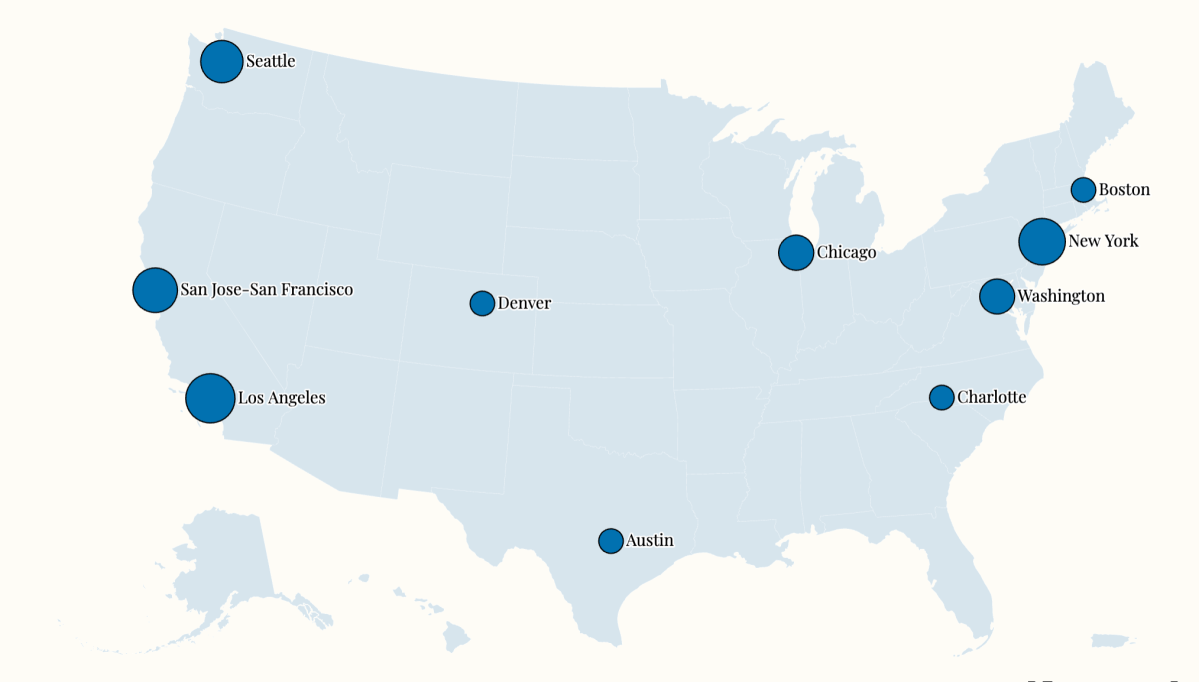 Map Shows Cities Facing Biggest Exodus