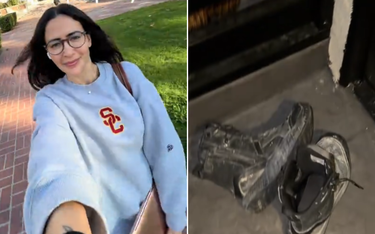 Why Woman Living Alone Started Leaving 'Worker’s Boots' Outside Her Door