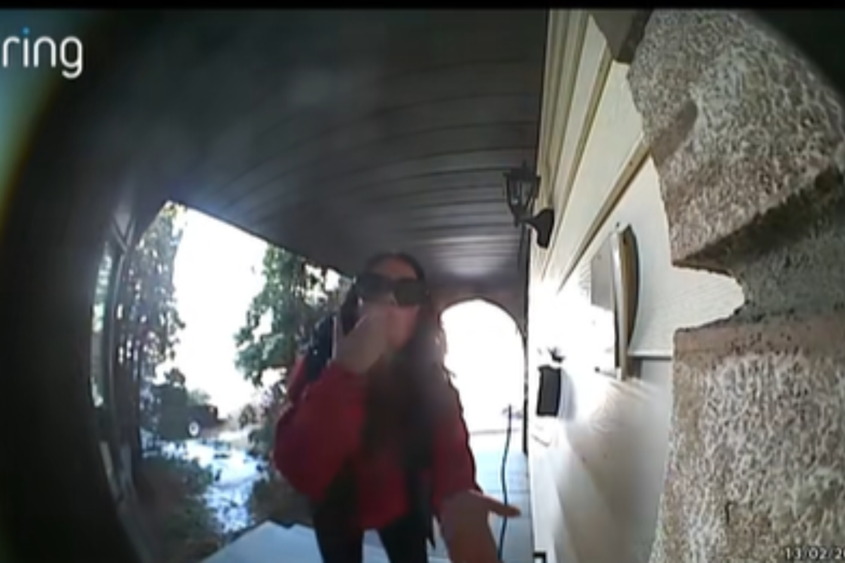 Tears as doorbell camera captures mom’s "village" arriving after baby loss