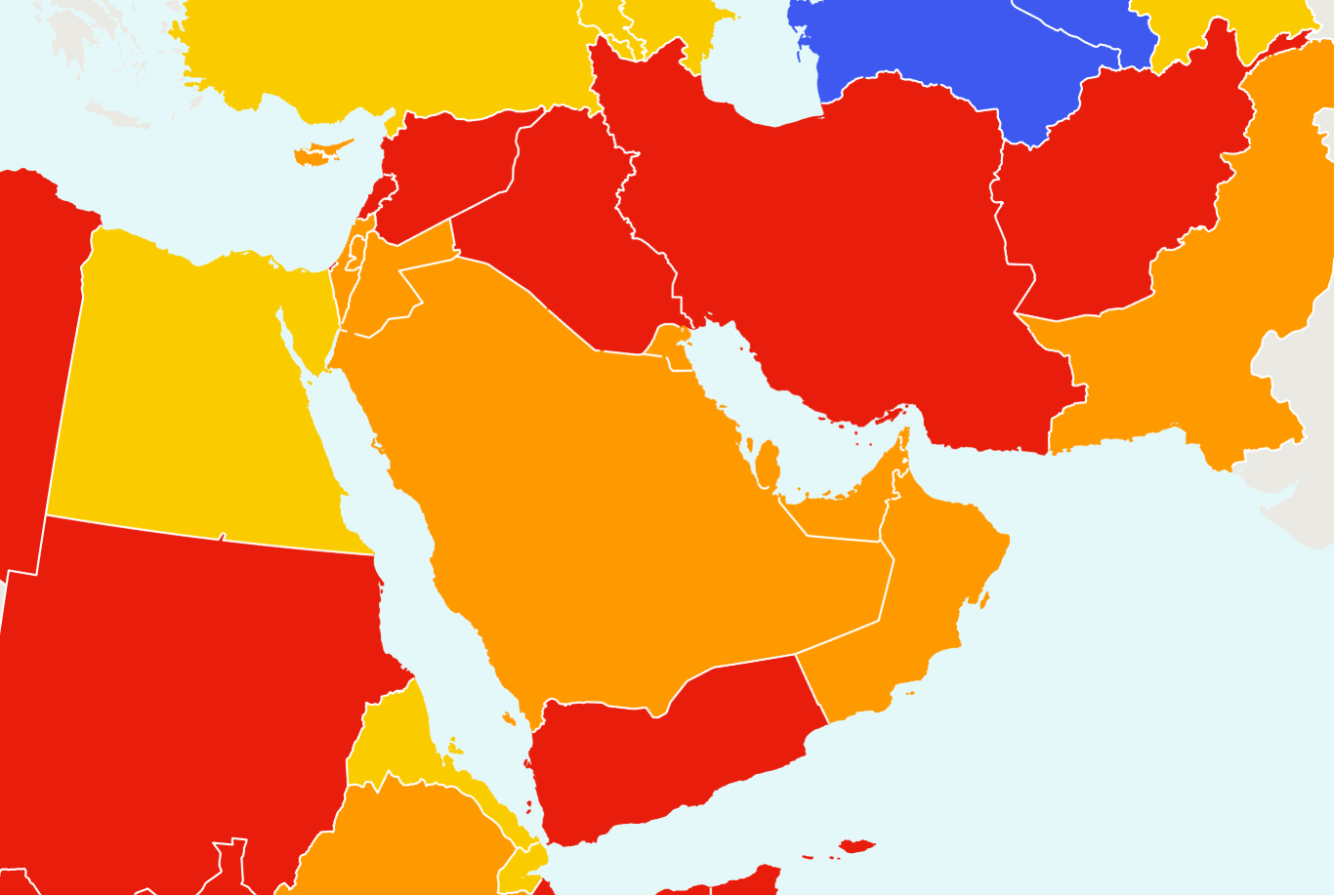 Full List Of Travel Warnings Issued To US Citizens Amid Iran War
