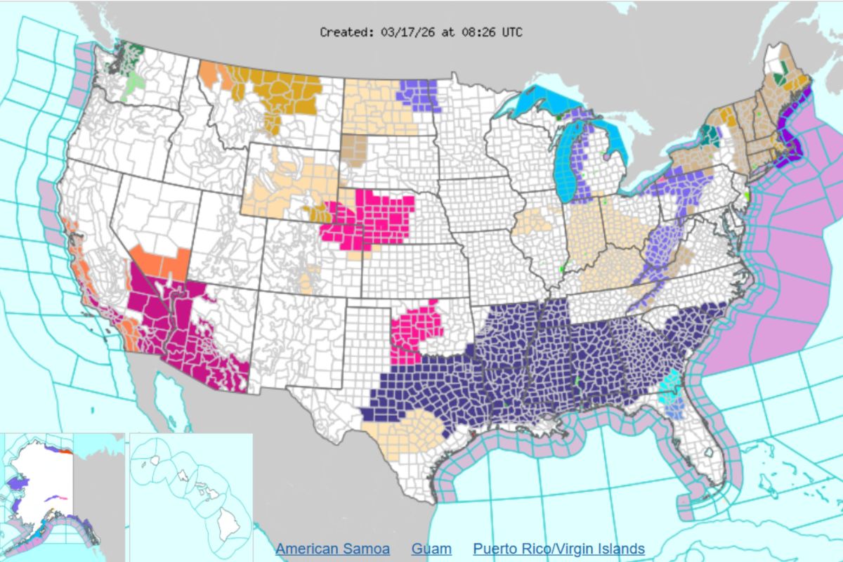 A atualização de março do Megastorm é um aviso emitido para milhões de pessoas.