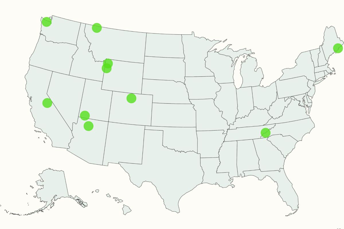 Mapa revela os parques nacionais mais visitados