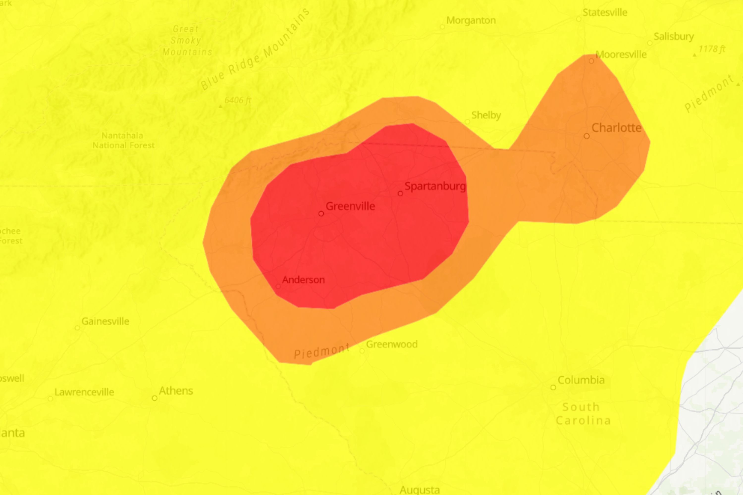 Thousands Urged To Stay Inside In Two States