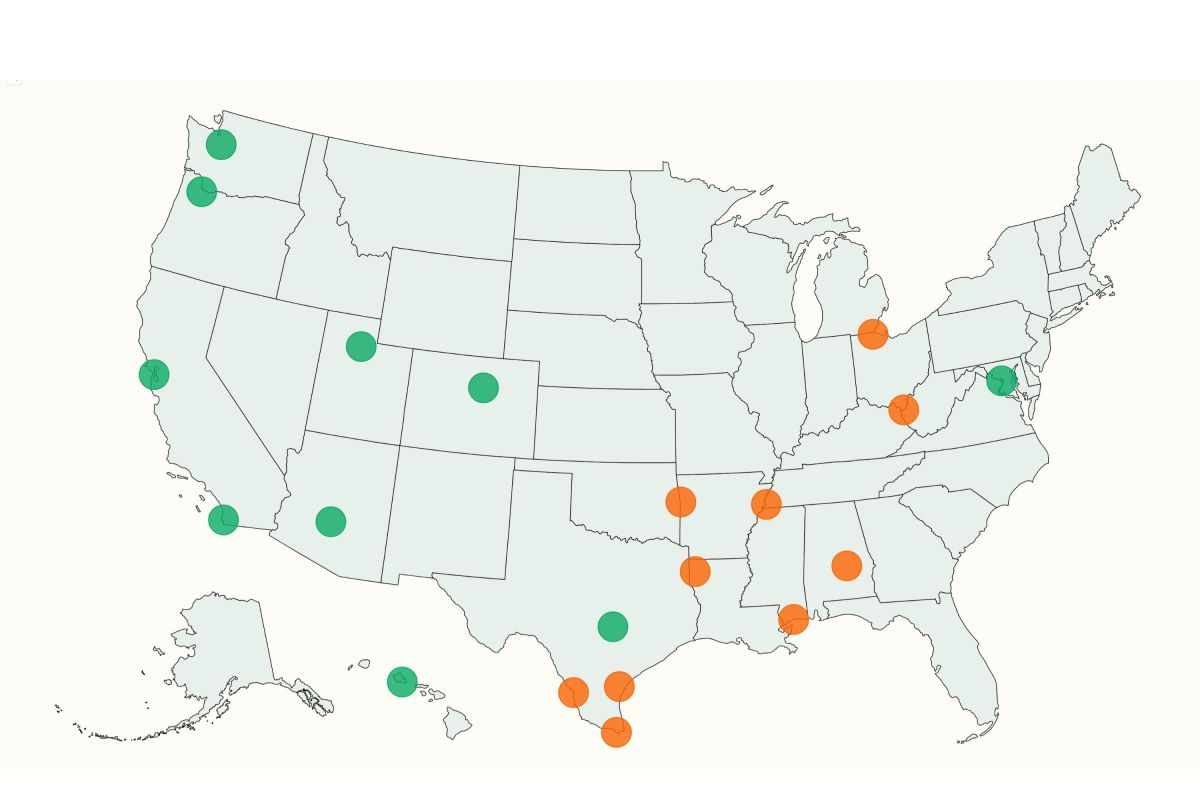 Map Shows Healthiest&mdash;and Unhealthiest&mdash;Cities in US