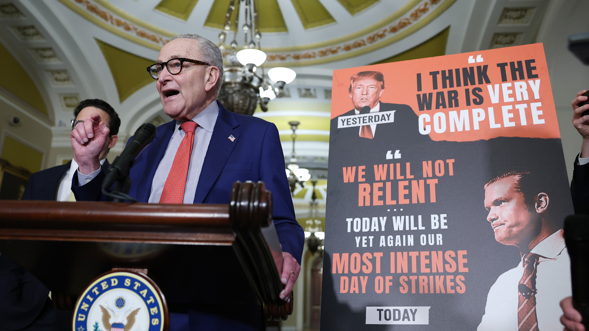 Schumer Slams Trump For Spreading ‘Blatant Lies’ About Iran War - Newsweek