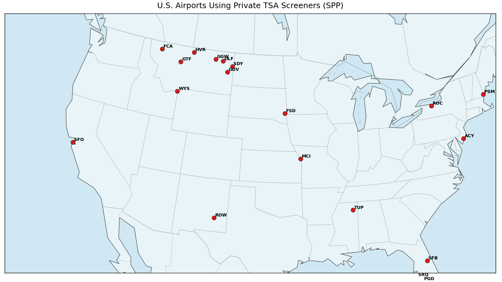 Map Shows Airports Without Longer TSA Wait Times Because Of Shutdown Adbf1c01 A6cc 4a9c 8961 