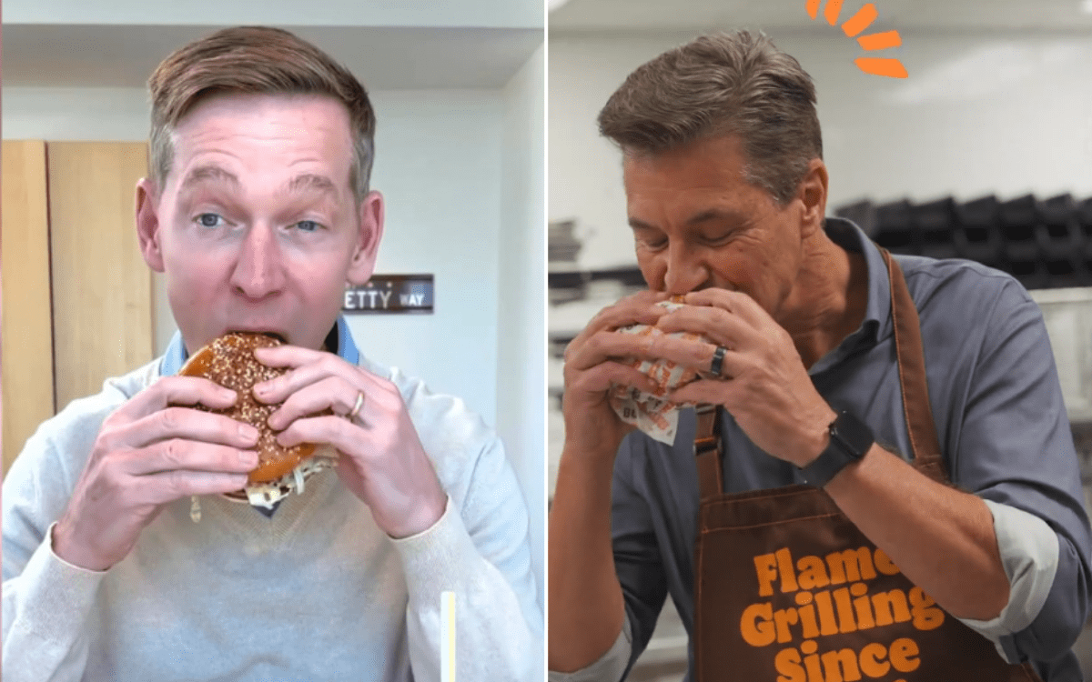 McDonald’s CEO being "Burgermogged" by Burger King boss sparks viral frenzy