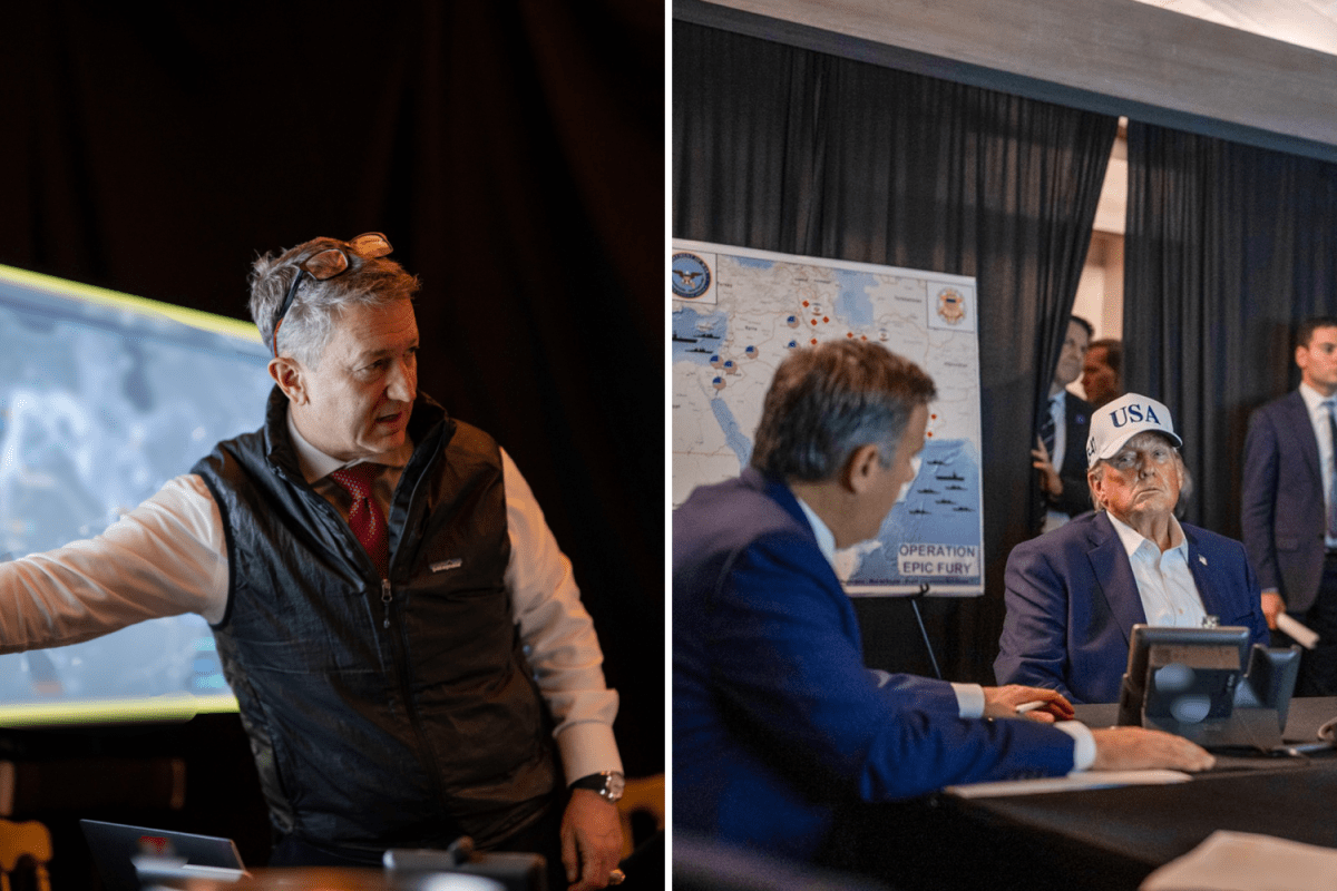 Ein weiteres Detail hinter Trump auf Fotos während der Iran-Angriffe wirft ...