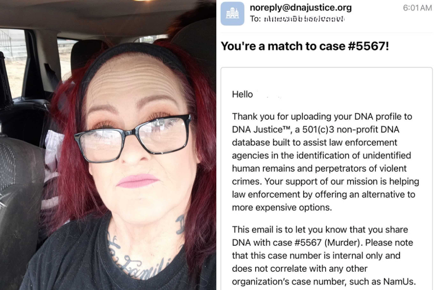 Woman Uploads Routine DNA Results to Cold Case Database—Gets Chilling Email