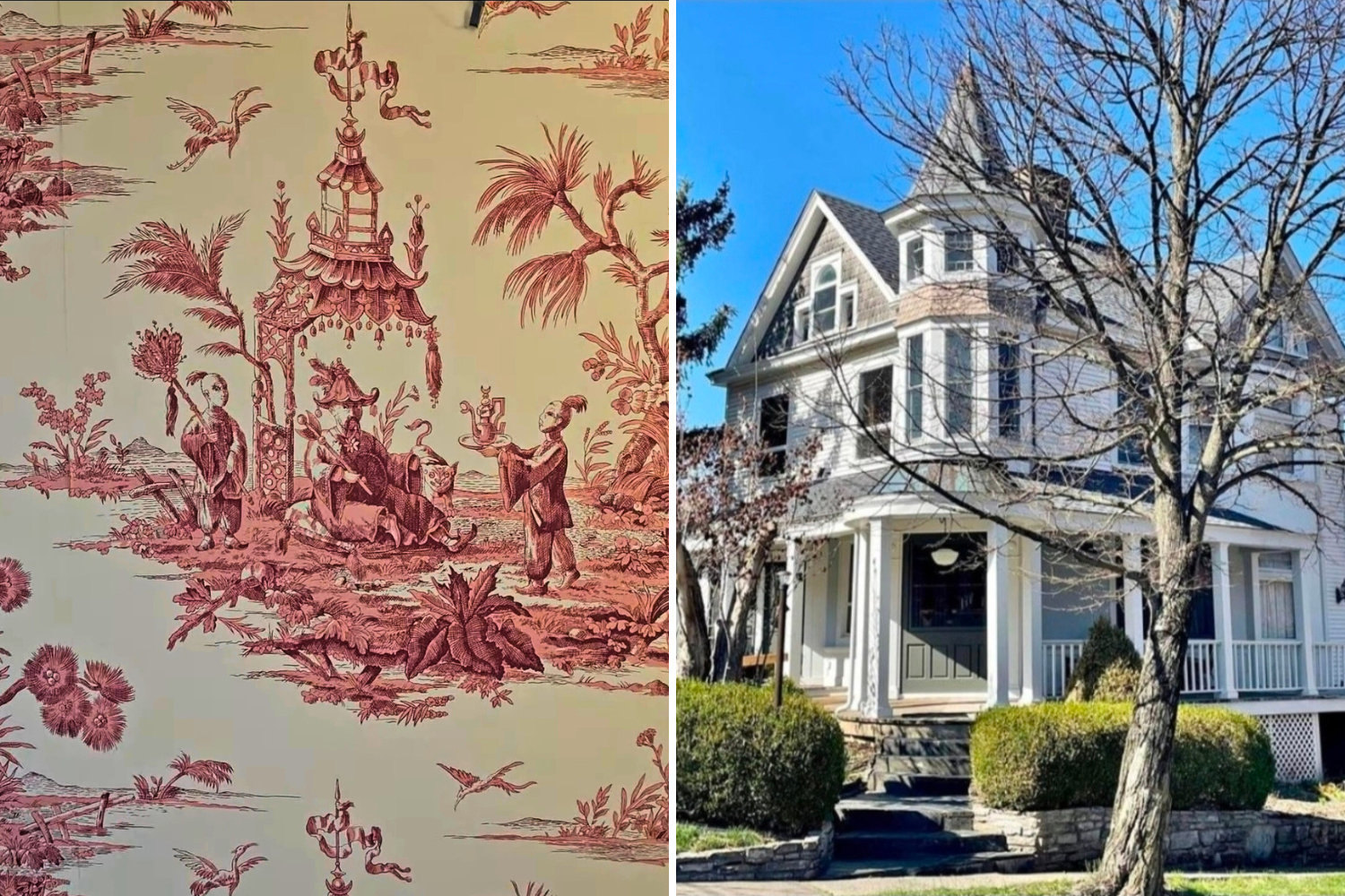 Woman Shares 'Questionable' Wallpaper They Removed From 150-Year-Old Home