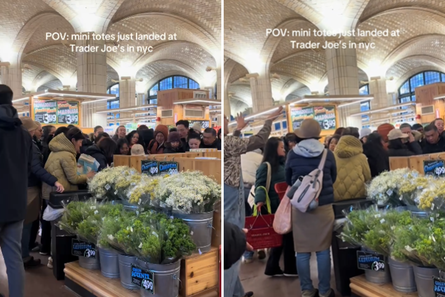 People Swarm Trader Joe’s New Mini Tote Bags Amid Restock in Viral Video