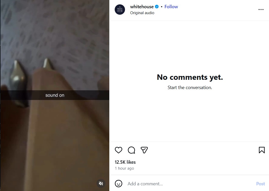 White House Instagram Posts Spark Questions