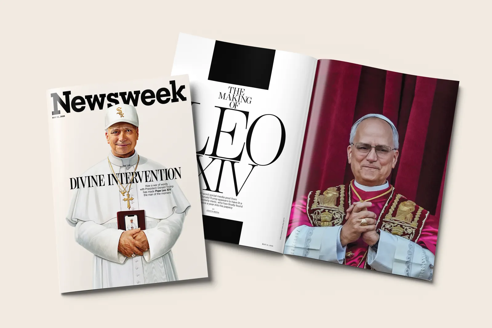 Image for article: How a War of Words With Donald Trump Has Been the Making of Pope Leo XIV