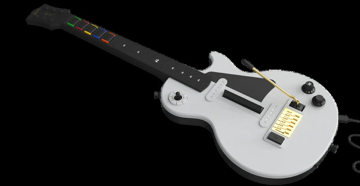 CRKD White Guitar