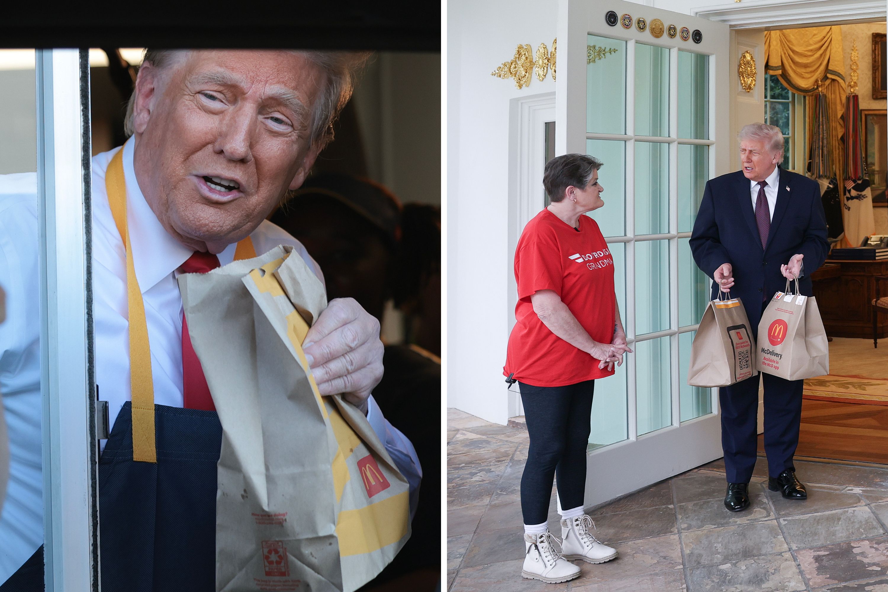 Why Trump's DoorDash Stunt Fell Flat Compared With His McDonald's Shift