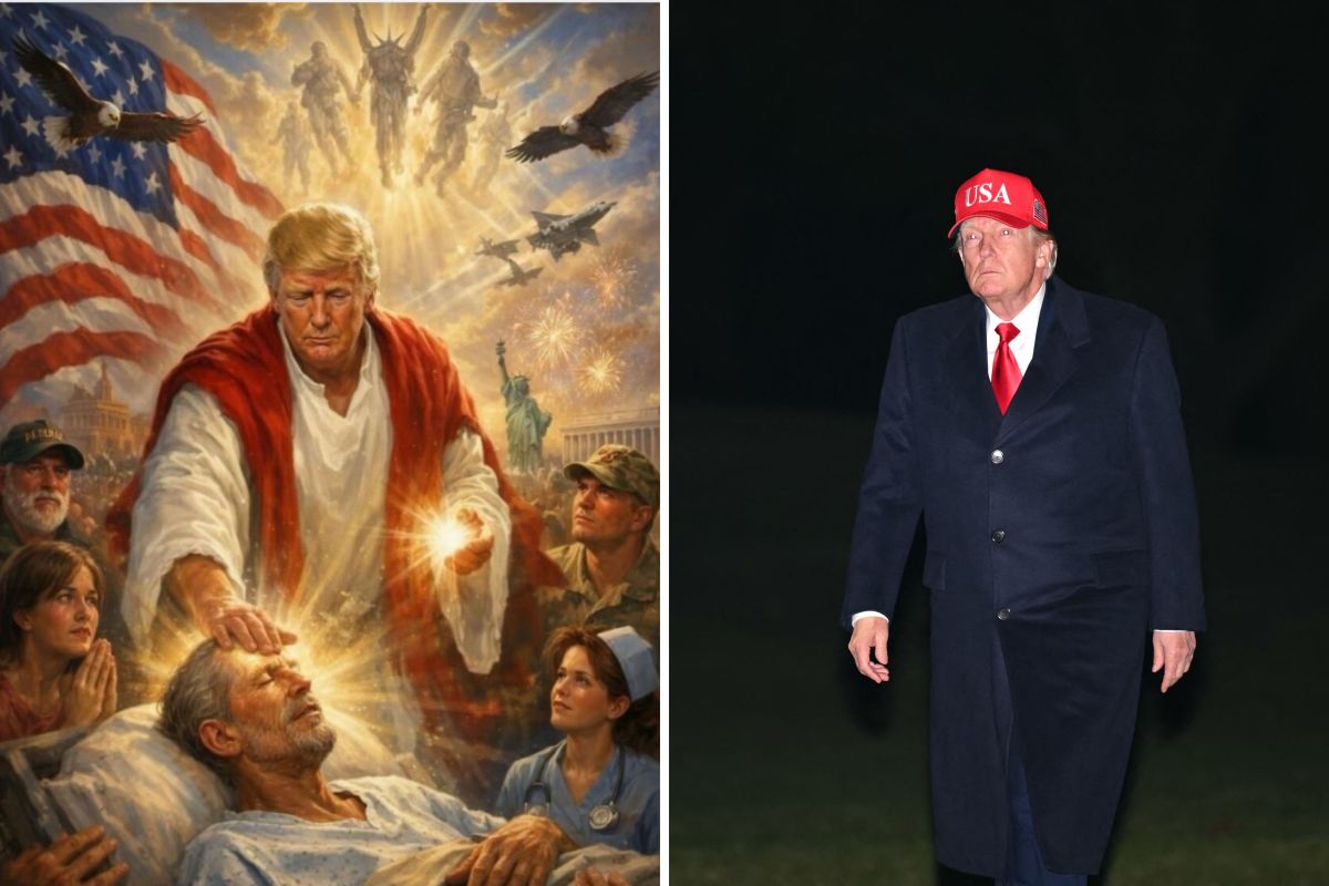 Trump Sparks Fury With Image of Himself as Jesus: &lsquo;Antichrist Spirit&rsquo;
