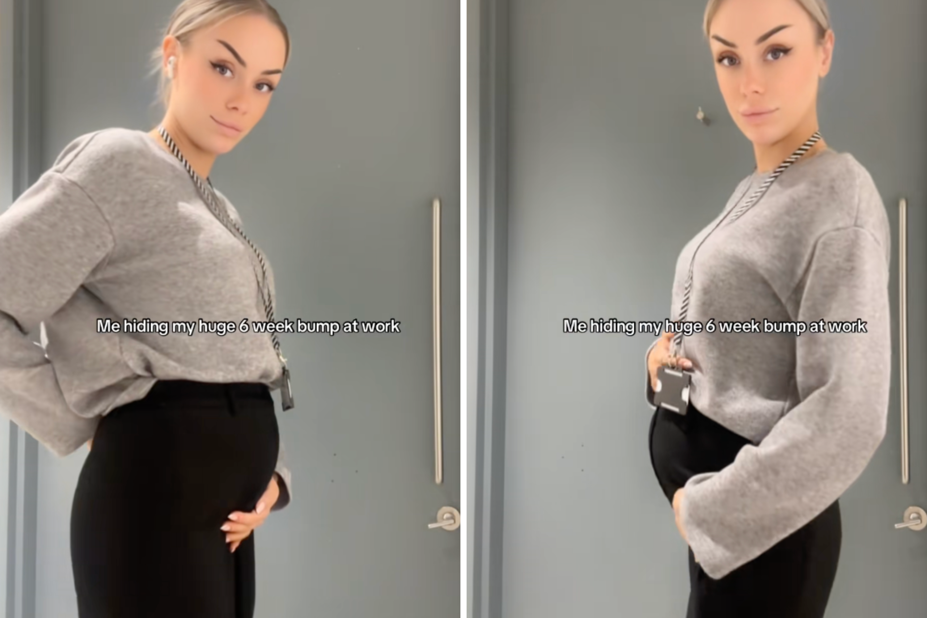 Woman Reveals How She Hides Her 'Huge' Pregnancy Bump at Work