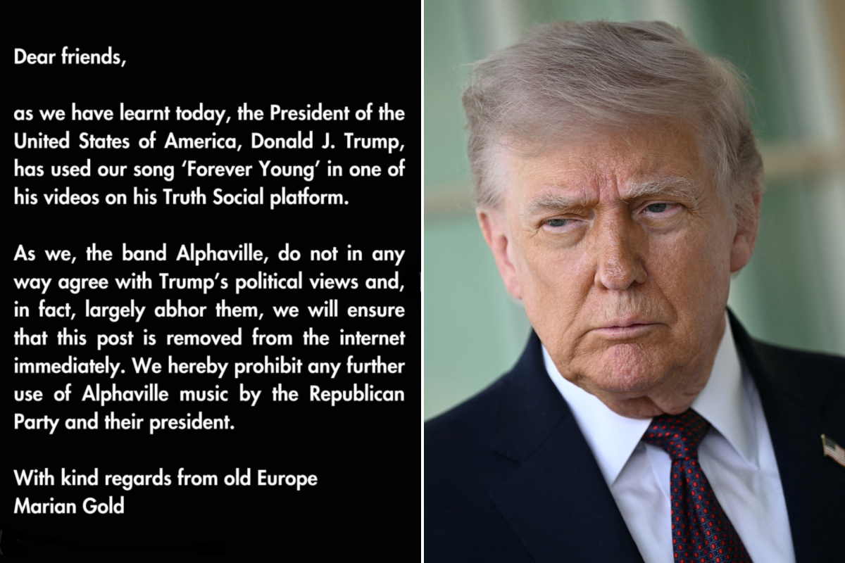 Alphaville Takes a Stand Against Trump's Unauthorized Use of 'Forever Young'