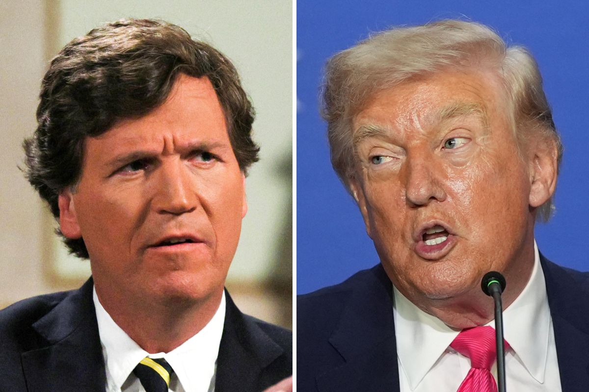 Trump Celebrates Favorability Win Over Tucker Carlson: 'Low IQ Person'