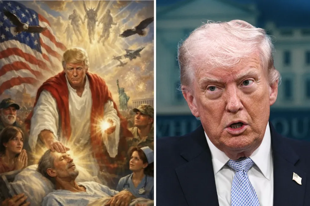 Christ Is A Red Robe Iran Embassy Shares Violent Version of Donald Trump's Jesus AI Post ...