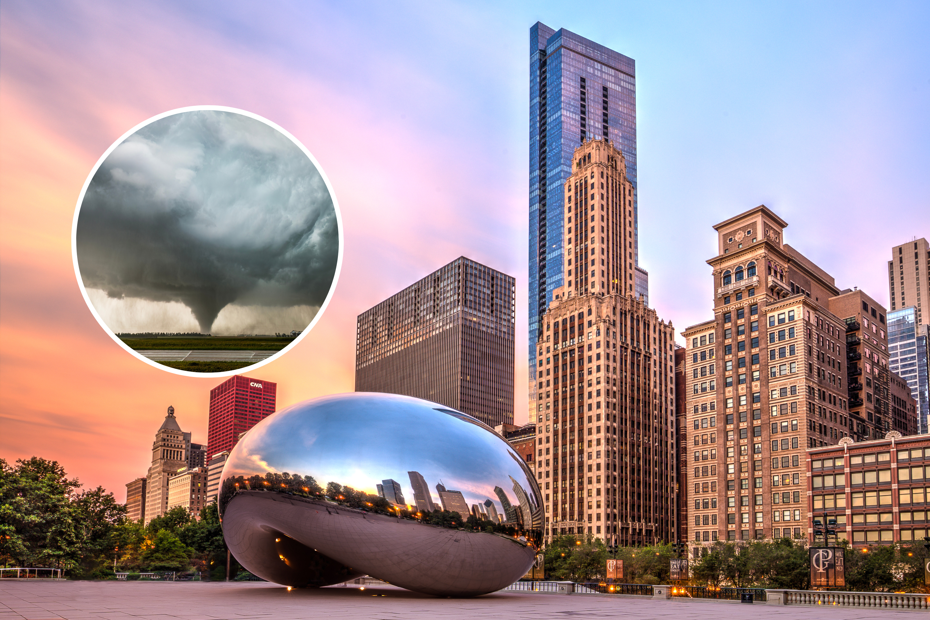 Tornado Map Warning Area as Millions at Risk