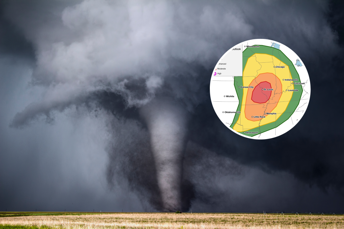 'Intense' Tornado Threat Map as Risk Level Issued for Midwest