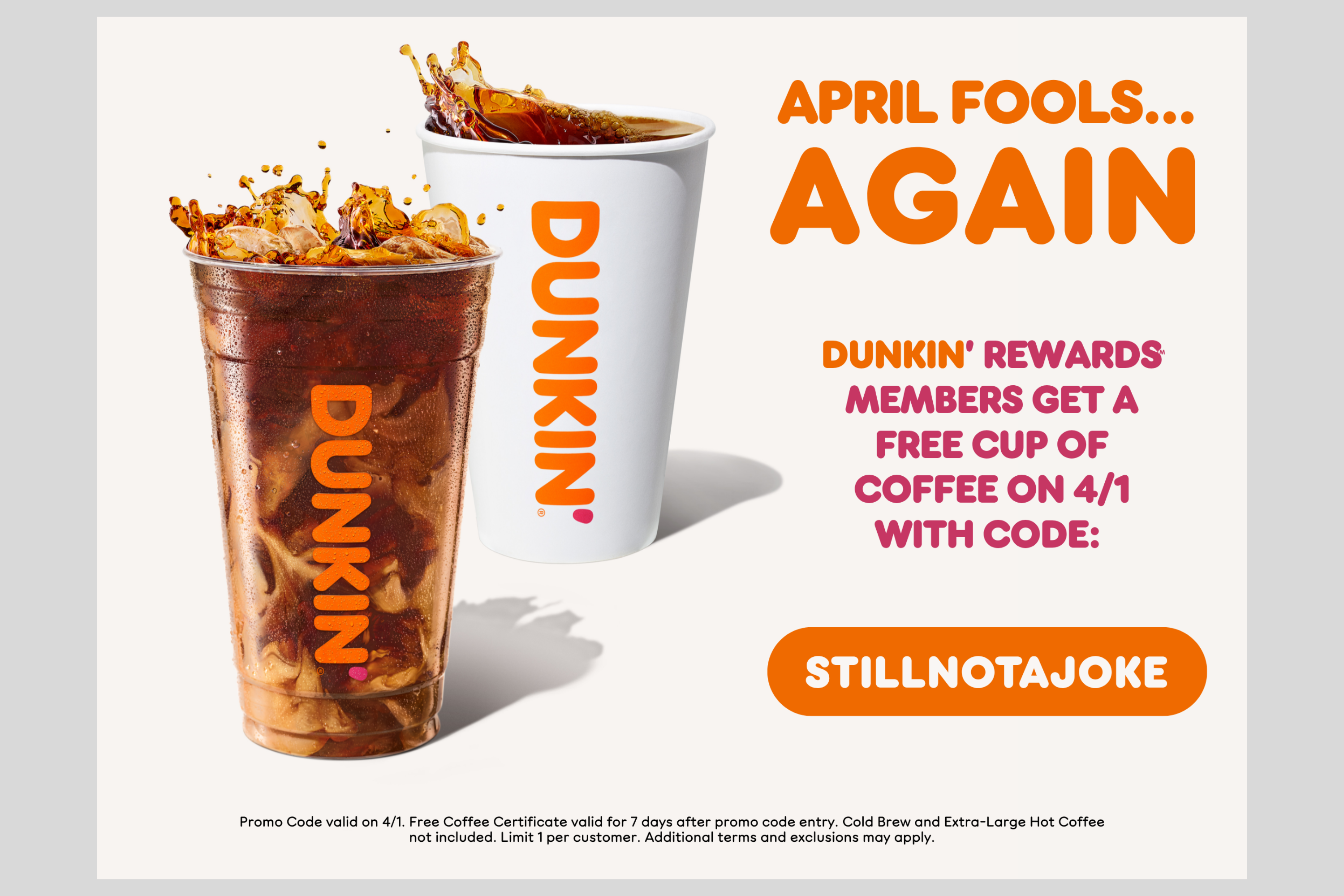 April Fools' Day 2026: Dunkin Offers Major Deal To More Than 1 Million