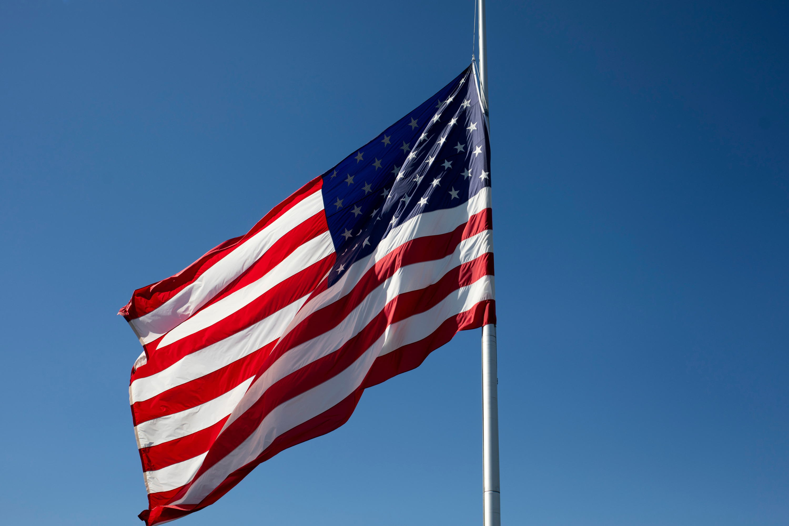 US Flags Ordered To Fly at Half-Staff in 3 States Today, This Weekend