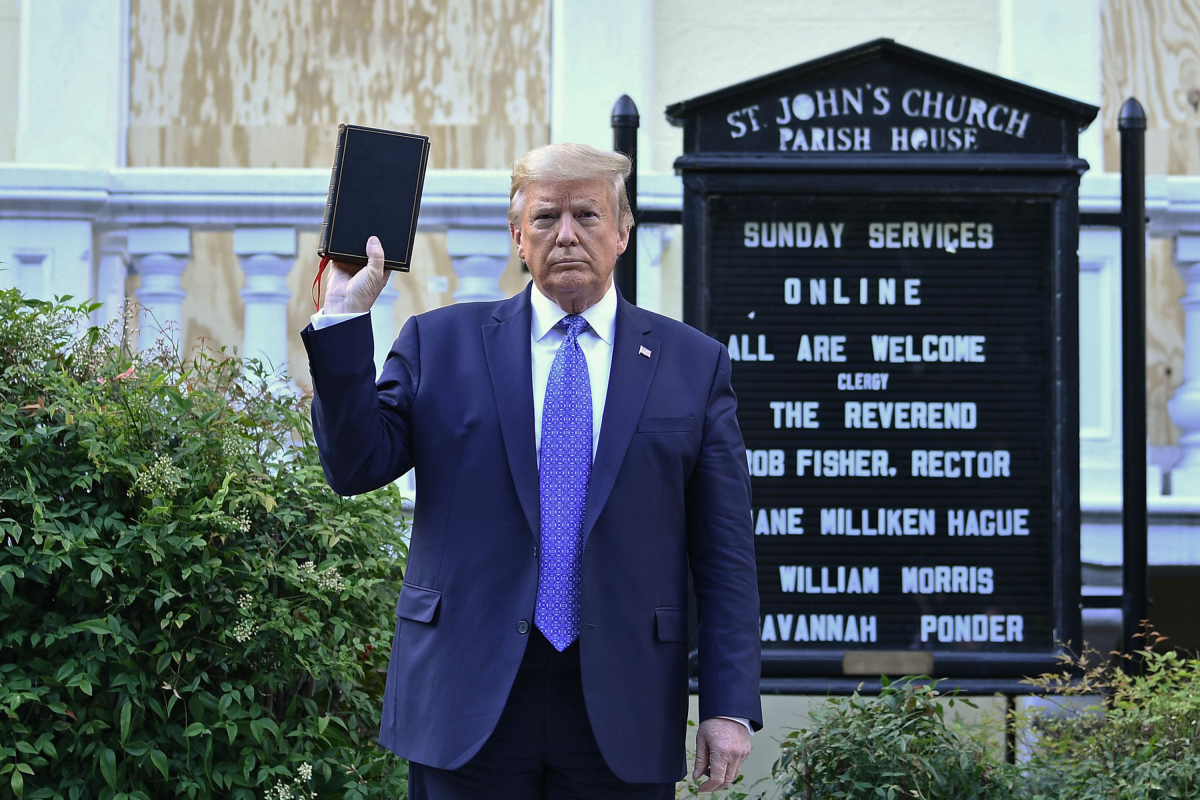 Trump Bible Reading Raises Questions About Church and State